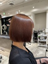 ウィリートーキョー 渋谷(WELLY TOKYO)&nbsp;大人気【20代30代パツっと大人ボブ】ボルドーカラー