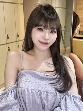 グロー 大宮(GLROW) 似合わせカットメルティカラーフェミニンロングマロンベージュ