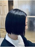 切りっぱなしボブ