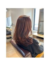 ヘアサロン ナンバースリー(HAIR SALON No3) ロングレイヤー　ピンクブラウン
