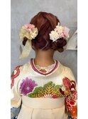 袴/ふわふわツインお団子