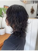 ショートウルフパーマ