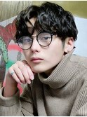 ダークアッシュ/韓国マッシュ/ニュアンスパーマ[池袋駅/men's]