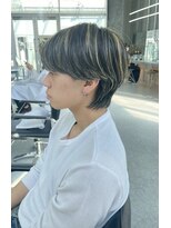 デュー 栄(DEW)&nbsp;【DEW】カルマパーマ/センターパート/メッシュ/フェザーパーマ