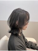 髪質改善 ウルフレイヤーカット グレージュ前髪なし 20.30代女性