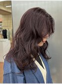 ブリーチなしダブルカラーラベンダーグレージュアッシュレイヤー