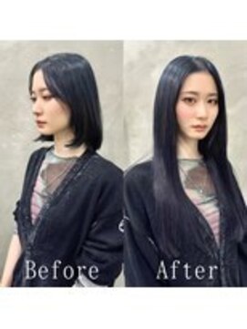 あるじゃんすー 千葉店 ブルーブラック#シールエクステ#韓国#美髪#イメチェン#千葉