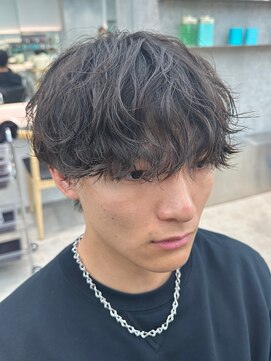 フィフス 栄(fifth) 無造作にキマる◎ラフなカール感のシャドウパーマ×マッシュ