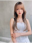 【Lloyd 大宮】透け感ベージュ×ロングレイヤー