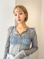 ユニオンリット(Union lit) ケアブリーチを使ったハイトーンボブ