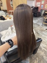 チャプター 問屋町(chapter)&nbsp;ブリーチなし透明感ミルクティーブラウン髪質改善トリートメント