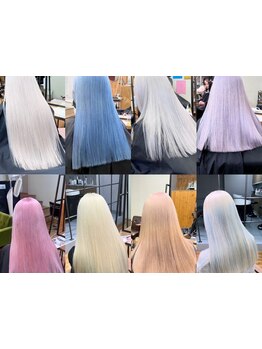 ダメージを抑えたエフェクトブリーチと髪質改善で、理想のスタイルと美髪が叶う♪メンズ・学生も大歓迎！