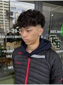 MEN'SHAIRウルフカルマパーマメンズショートイージーパーマ