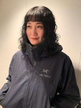 顔周りカット似合わせカットセミウェットウェーブ