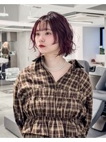 ソルノエル(SOL.noel)&nbsp;ボルドーレッド / 切りっぱなしボブ