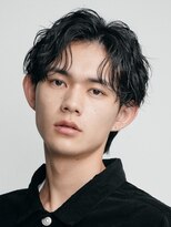 フィフス 大分(fifth) 大分無造作シャドウパーマメンズカットナチュラルセンターパート