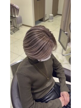 Ash 浦安店【3月16日オープン(予定)】 バレイヤージュハイライトメンズブリーチ白髪ぼかし