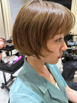 ジェコ ブラン(gecko. brun) マッシュショート/ハイトーン/丸みショート #武蔵小山美容室