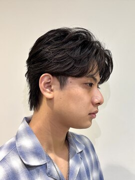 メンズココ 清澄白河店(MENS COCO) 毛流れフェザーショート/センターパート/ニュアンスパーマ