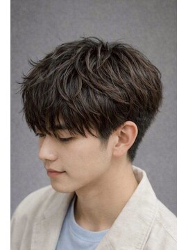 キラヴィ 三宮(KIRAVI) スパイラルパーマジェットモヒカンガイルヘアアップバング
