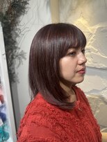 トリコ アヴェダ ららテラス北綾瀬(tricot AVEDA)&nbsp;レイヤーカット/ミディアムレイヤー/ダークラベンダー