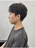 センターパートニュアンスパーマルーズパーマラフパーマ群馬太田