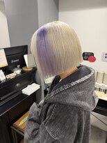 キャパ セントラル 天神 大名店(CAPA central) デザインカラー ハイトーンボブ 髪質改善 10代