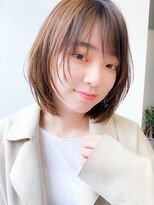 ヴィラ 雲雀丘花屋敷店(Villa)&nbsp;赤みなしナチュラルブラウンエアリー感◎透明感レイヤ―ショート