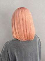 コタ 水戸(COHTA) 透明感ピーチベージュ×切りっぱなしボブ