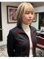 グッドフェローズ キタホリエ(GoodFellas kitahorie)&nbsp;透明感バレイヤージュの重軽レイヤーボブハイトーンブリーチ艶感