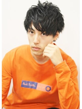 クオンヒール(QUON HEAL) 刈り上げニュアンスパーマフェザーパーマサーフカール