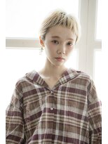 ミエル ヘア 新宿(miel hair)&nbsp;【mielhair新宿本店】アシメベリーショート　ベビーバング
