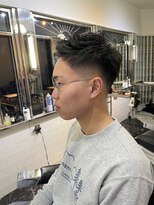 メリケンバーバーショップ フクオカ(MERICAN BARBERSHOP FUK)&nbsp;かきあげナチュラルフェードビジネス