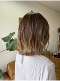 グラデーションカラー ゆる巻き