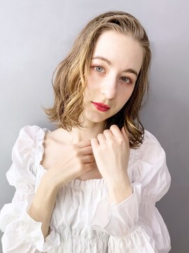 アイティーバイアルバム 松戸店(IT by ALBUM) ベージュボブ_グレージュカラーボブウルフココアベージュ_38656