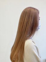 クラン(CLAN) ハイトーンオレンジベージュロング髪質改善