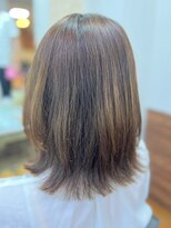 アークスヘアー&nbsp;大人美人くびれヘアココアベージュヘルシースタイル白髪ぼかし