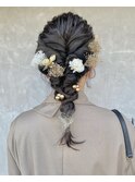 結婚式お呼ばれhairset