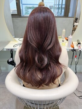 グロー 大宮(GLROW) □ 韓国大宮顔周りレイヤーカットウルフカットピンクブラウン