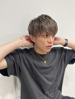 ネイロ 錦糸町(NeiRo) ハイライトマッシュパーマウルフアッシュブラックmen'shair