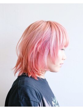 ルプラ ガーデン(le-pla garden) ピンク#ウルフ#レイヤーカット#エンドカラー#ケアブリーチ