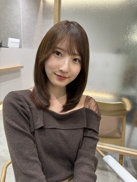 エジョン 八幡山店(Aejon) レイヤーロング/ヘルシースタイル/韓国ヘア/ベビーピンク/調布