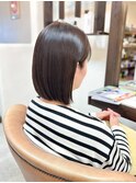 ぱっつんボブ#髪質改善#ぱっつんボブ#縮毛矯正#ミニボブ