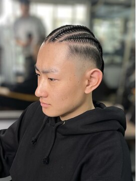 髪遊戯倶楽部 地毛コーンロウ