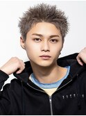 ベリショスパイキーショートべリーショートアップバングメンズ