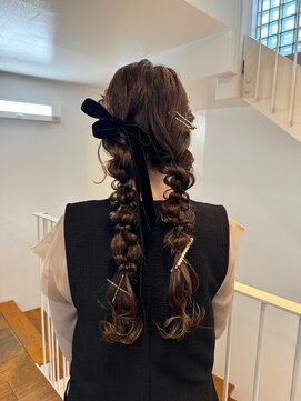 ヘアカロン 熊本下通店(Hair CALON) ヘアセット/アレンジ/韓国顔まわり/熊本美容室/下通り