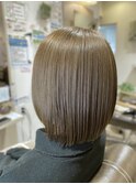 切りっぱなしボブ★髪質改善カラーコース【Kazeiro美容室】