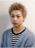 スパイキーショートメンズショートアップバング