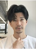 アップバングニュアンスパーマメンズパーマメンズパーマリバース
