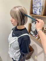 ロンドリゼル 札幌(Lond RiseL) オリーブグレー/前髪/ボブ/マロンベージュ/レイヤーカット/小顔